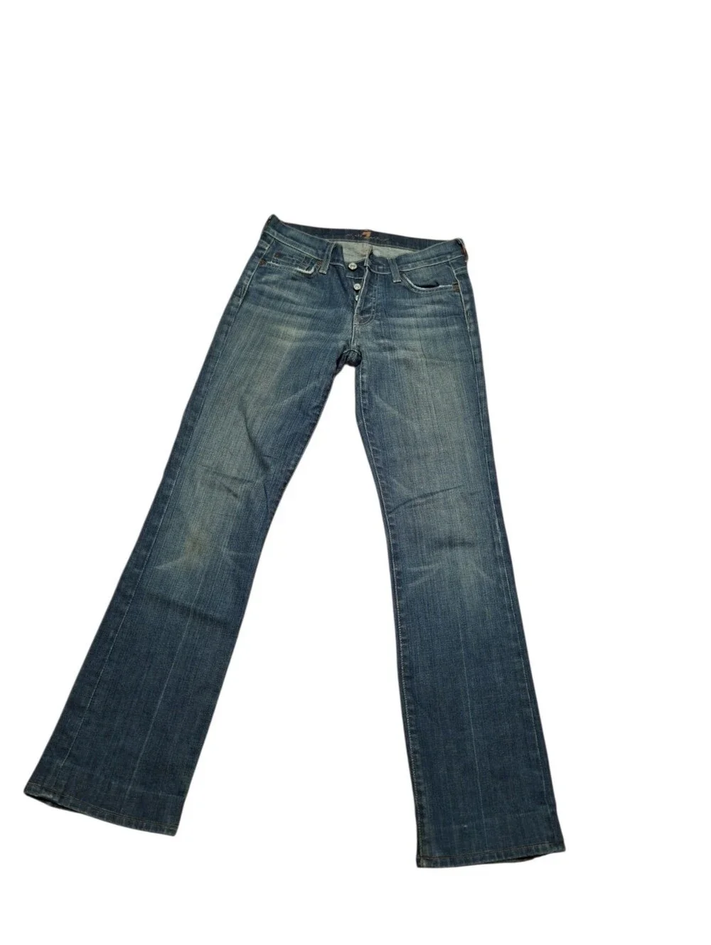 7 For All Mankind Button Fly Jeans Ladies 27 USA  Style U144234s-2345 Y2K